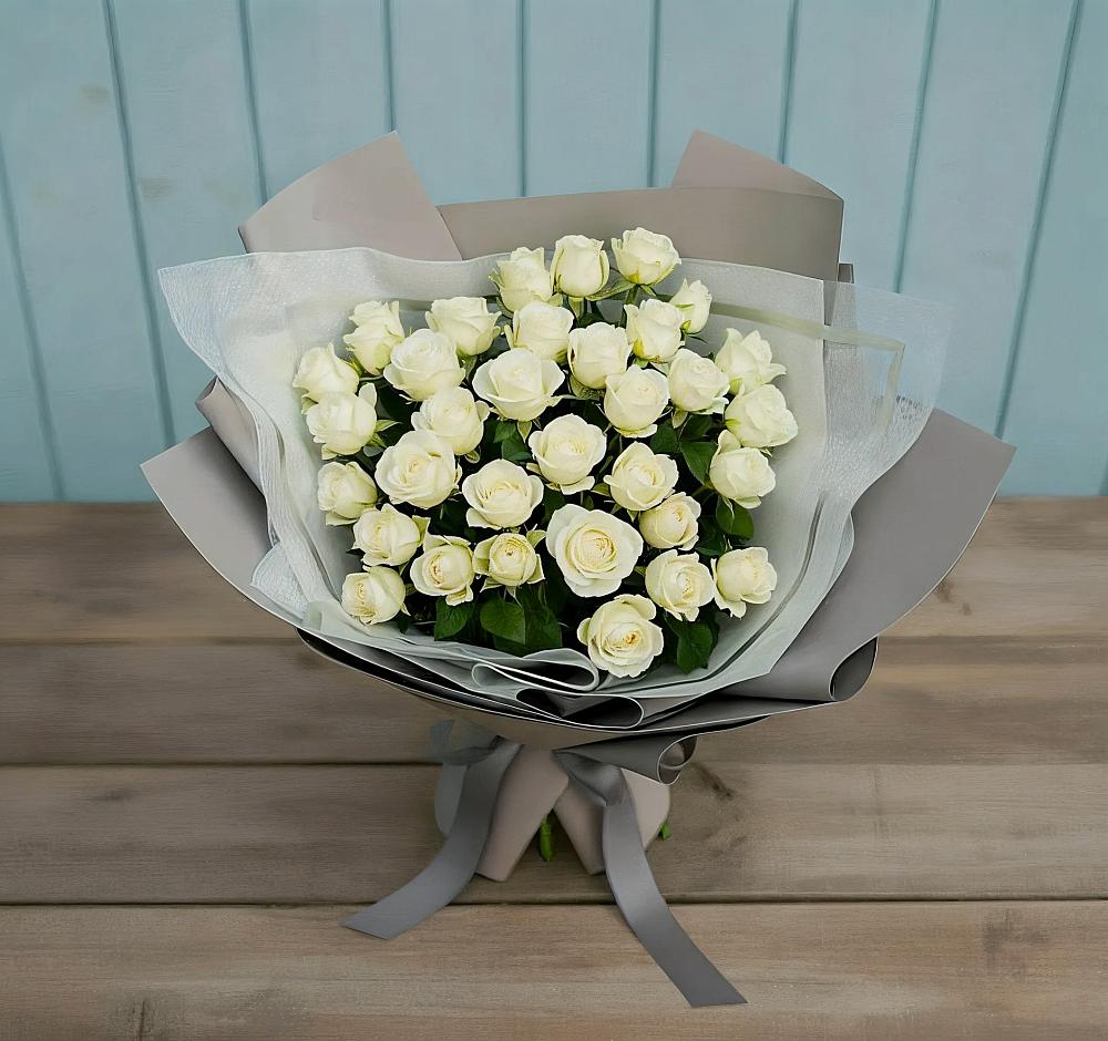 Букет Белоснежная нежность в Покровском Республика Дагестан