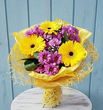 Букет цветов из:  Хризантемы и Герберы #REPLACE_PRED# Покровском Республика Дагестан